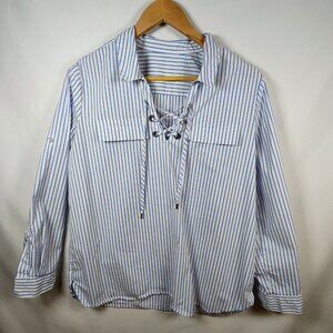 Calvin Klein Women's Stripe Long Sleeve Tunic Top